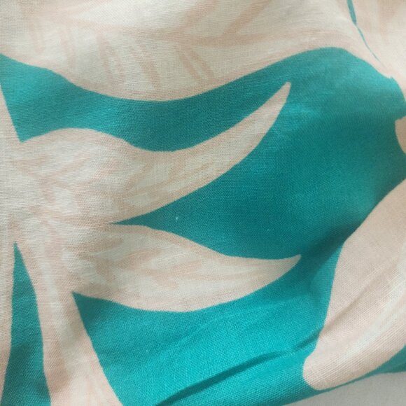 Rachel Zoe Womens Linen Blend Off-the-Shoulder Cropped Blouse Green Beige Size S - Picture 11 of 11